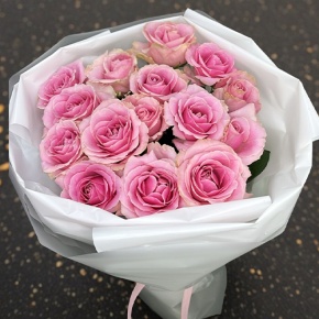 Букет из 15 пудровых роз (70 см) в Краснозаводске