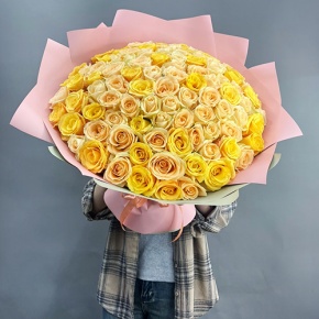 Букет "Май лайф" из 101 розы (50 см) в Краснозаводске