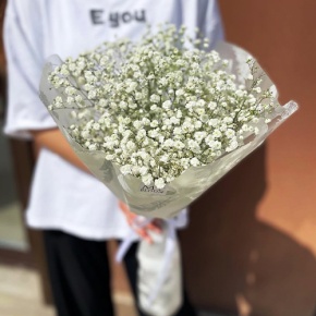 Букет из 5 белых гипсофил в Краснозаводске