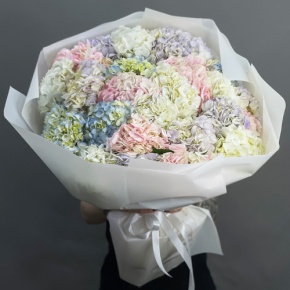 Букет из 23 гортензий микс в Краснозаводске