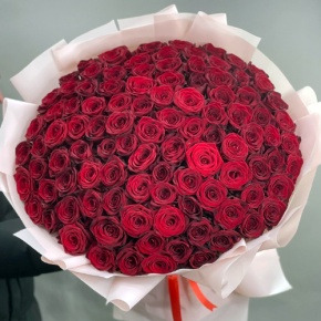 Букет "Париж" из 101 красной розы (60 см) в Краснозаводске