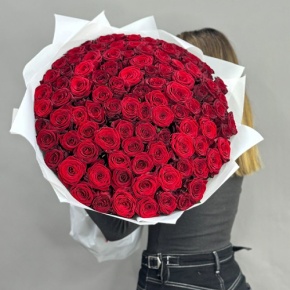 Букет 101 красная роза (60 см) в Краснозаводске