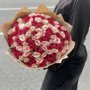 Букет "Амурный" из 101 розы (40 см) в Краснозаводске