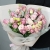 Букет "Крем сода" из роз, эустом и хамелациума в Краснозаводске Букет "Крем сода" из роз, эустом и хамелациума в Краснозаводске