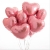 Сердце розовое фольгированный шар с гелием (45 см) в Краснозаводске