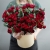 Композиция в шляпной коробке "Амур" из кустовых пионовидных роз в Краснозаводске Композиция в шляпной коробке "Амур" из кустовых пионовидных роз в Краснозаводске