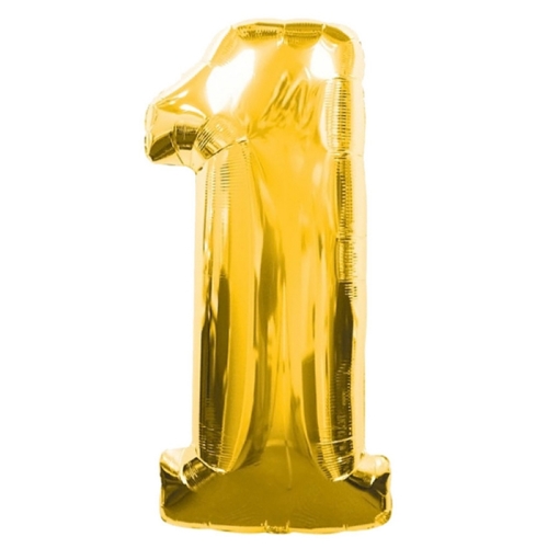 Шар гелиевый цифра 1 (40х102 см) в Краснозаводске