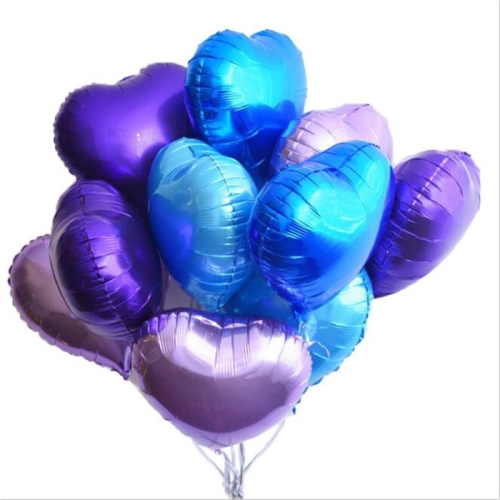 Сердце сиреневое фольгированный шар с гелием (45 см) в Краснозаводске