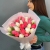 Букет из 25 кораллово-белых тюльпанов в Краснозаводске