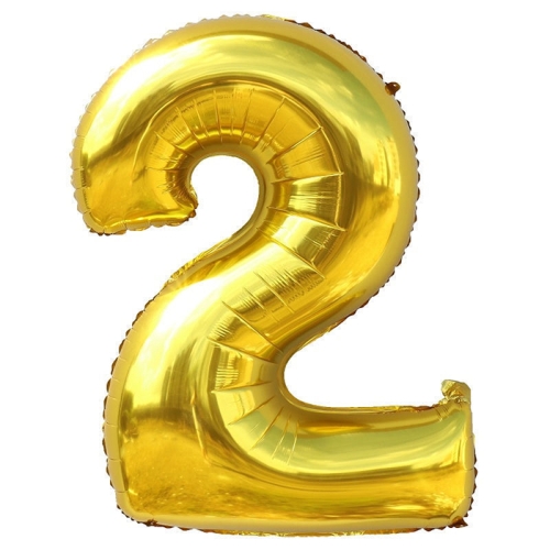 Шар гелиевый цифра 2 (40х102 см) в Краснозаводске