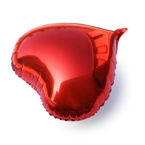 Сердце красное фольгированный шар с гелием (45 см) в Краснозаводске